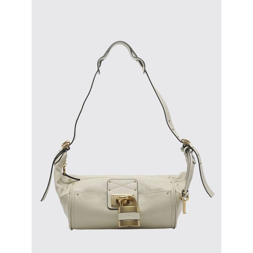 Chloe Women Paddington Grained Calfskin Shoulder Bag Chloe With Padlock